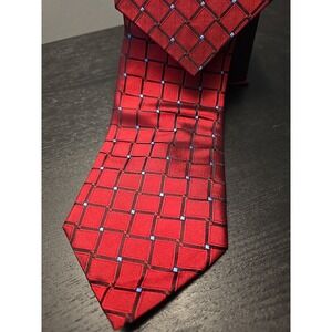 NEW Valerio Garati Red Hand Made 100% Silk Men's Neck Tie in Box NOS